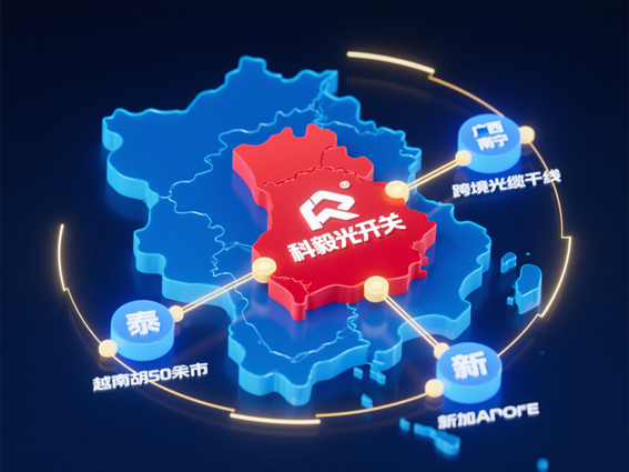 中國-東盟數(shù)字走廊光通信鏈路示意圖