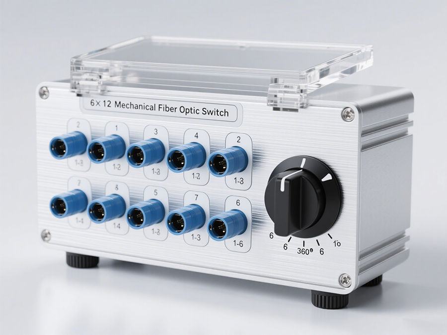 廣西科毅手動機械式光開關(guān)旋鈕式切換操作界面