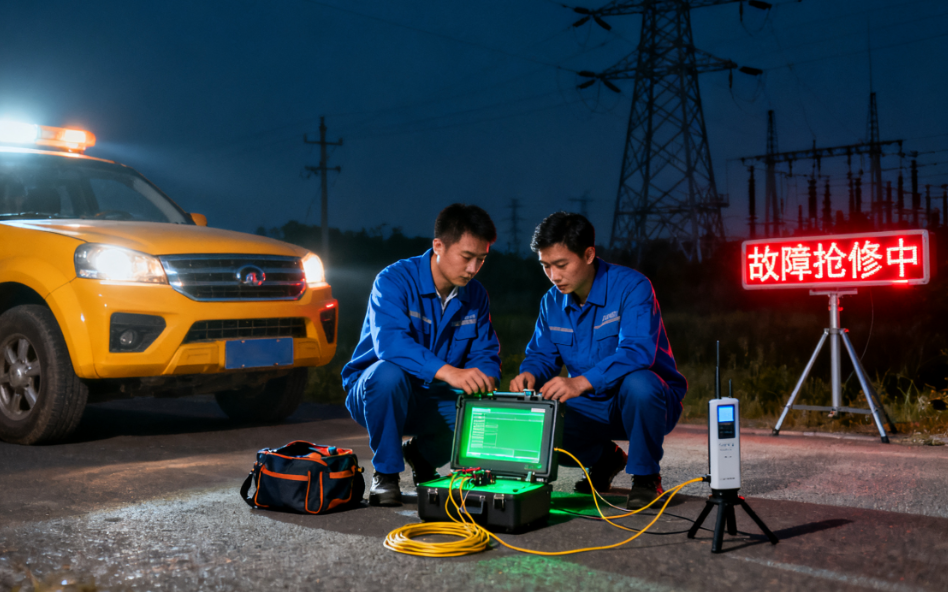 科毅MEMS光開關(guān)在智能電網(wǎng)光纖環(huán)網(wǎng)中的保護(hù)倒換示意圖