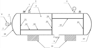 高壓氫儲(chǔ)罐傳感器安裝結(jié)構(gòu)示意圖 - 廣西科毅
