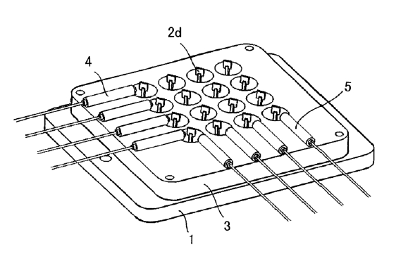 4x4微機械式光開關陣列示意圖
