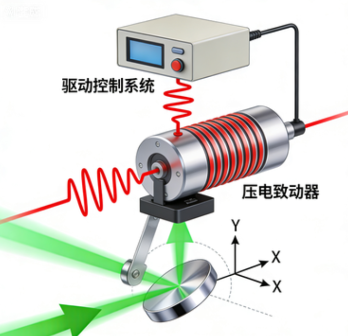 壓電光束導(dǎo)向光開(kāi)關(guān)原理示意圖-廣西科毅光通信 壓電光束導(dǎo)向光開(kāi)關(guān)原理示意圖-廣西科毅光通信