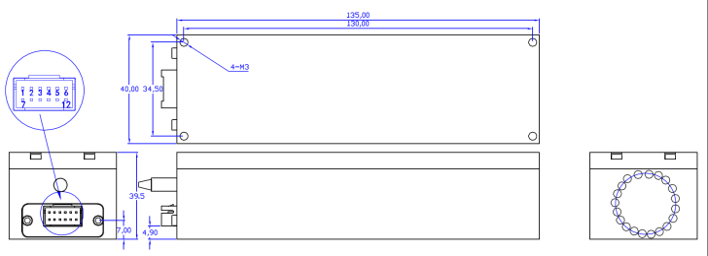 OSW-1×4-Hi 980nm機械式光開關(guān)產(chǎn)品尺寸圖 OSW-1×4-Hi 980nm機械式光開關(guān)產(chǎn)品尺寸圖