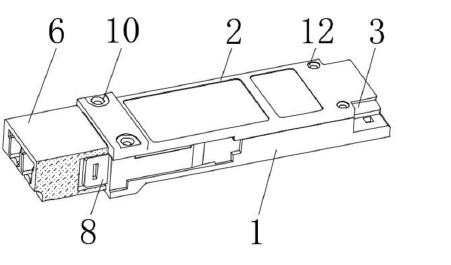 內(nèi)嵌式光模塊立體剖面結(jié)構(gòu) | 展示內(nèi)部光器件、電路板及連接關(guān)系 - 廣西科毅光通信